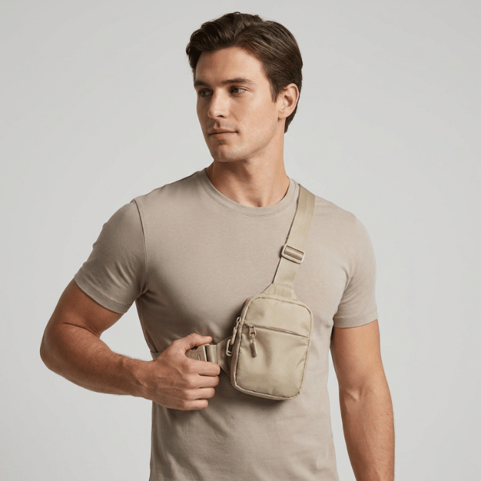 Sling Bag 2 - Med Stålvajer & Hemlig Bakficka
