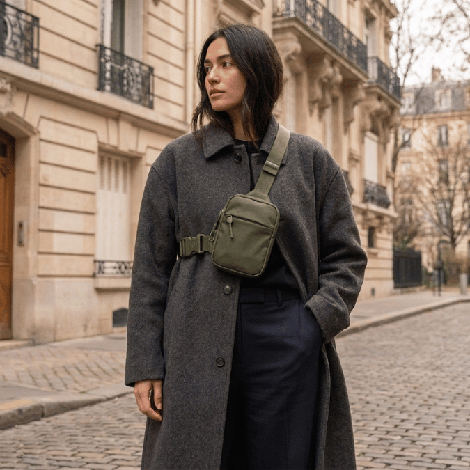 Sling Bag 2 - Med Stålvajer & Hemlig Bakficka