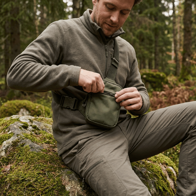 Sling Bag 2 - Med Stålvajer & Hemlig Bakficka