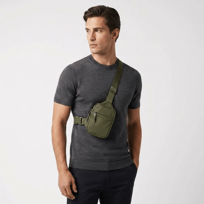 Sling Bag 2 - Med Stålvajer & Hemlig Bakficka
